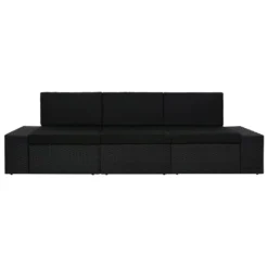 VidaXL Modulares 3-Sitzer-Sofa Poly Rattan Schwarz 10 VidaXL Modulares 3-Sitzer-Sofa Poly Rattan Schwarz -Stil Beet Verkaufsgeschäft e859ae3c2671c0bdb9f786a0a1ac1d91