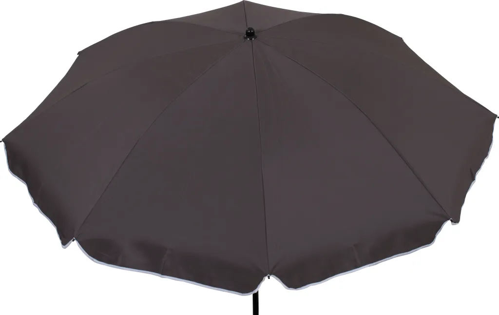 Solaris Sonnenschirm 180cm, Anthrazit - Rund 1 Solaris Sonnenschirm 180cm, Anthrazit - Rund