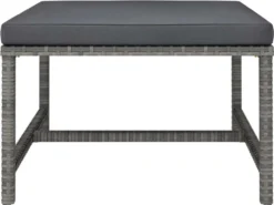 VidaXL 6-tlg. Garten-Lounge-Set Mit Kissen Poly Rattan Grau -Stil Beet Verkaufsgeschäft e9fbdef28e45befdd51cc86227491512