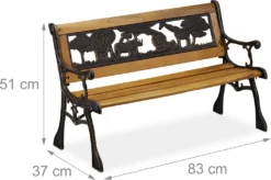 Relaxdays Kinder Gartenbank Mit Tier-Motiv -Stil Beet Verkaufsgeschäft ea8f198e6b8ac02fff7177f603056f01