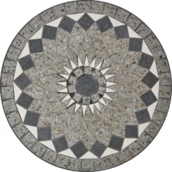 Como Tisch Rund Ø 60cm Schwarz / Mosaikoptik -Stil Beet Verkaufsgeschäft eb200bcefbed5be7033142f8fde5ba1a