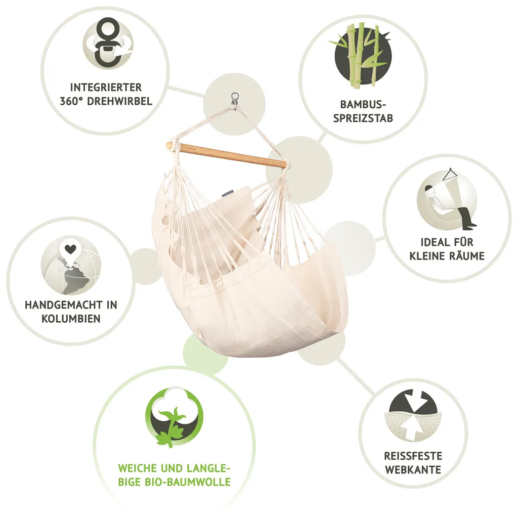 La Siesta Habana Latte Hängesessel Basic 13 La Siesta Habana Latte Hängesessel Basic - Image 13