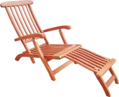 KMH® Hartholz Deckchair (FSC Eukalyptus)