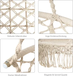 COSTWAY Hängesessel Hängestuhl Hängeschaukel 160 Kg Belastbar Für Garten Schlaf- Und Wohnzimmer 8 COSTWAY Hängesessel Hängestuhl Hängeschaukel 160 Kg Belastbar Für Garten Schlaf- Und Wohnzimmer -Stil Beet Verkaufsgeschäft ec41c0253080a02e986f53b92ed28950