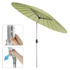 Progarden Sonnenschirm Shanghai 270 Cm Aluminium/Polyestergrün -Stil Beet Verkaufsgeschäft ed427375486552c777b143b0dac0f8ac