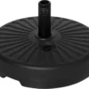 Outsunny Sonnenschirmständer 22 Kg Schirmständer Für Sonnenschirm Schirmstangen 38 Mm Sonnenschirmfuß Für Garten Terrasse Balkon Zement Schwarz Ø51 X 30H Cm