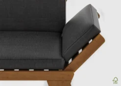 Perfecthomeshop Massives Gartenbankset Aus Holz 2 Stück - Leicht Verstellbare Gartenlounge Mit Kissen Und Polsterung - Ideal Als Gartensofa Oder Gartenliege Für Die Terasse Oder Balkon -Stil Beet Verkaufsgeschäft ed7b6a8c37f9889f1198cce7767b82dd