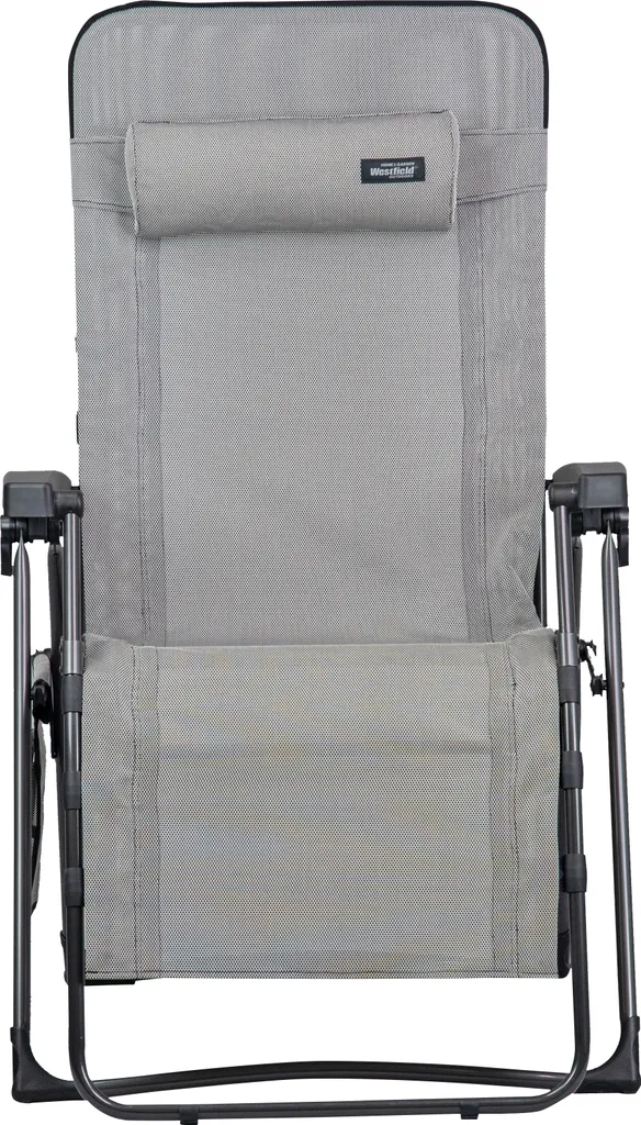 Westfield XL Relaxliege Hellgrau Textilene Bis 140 Kg Belastbar 4 Westfield XL Relaxliege Hellgrau Textilene Bis 140 Kg Belastbar - Image 4