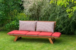 Merxx Gartenbank Mit Sitzkissen Eukalyptus Natur, Rot, Creme 62,5 Cm X 202 Cm X 77 Cm 16 Merxx Gartenbank Mit Sitzkissen Eukalyptus Natur, Rot, Creme 62,5 Cm X 202 Cm X 77 Cm -Stil Beet Verkaufsgeschäft f07a6264da878fd75c74e7078ba233dc
