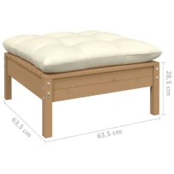 VidaXL 5-tlg. Garten-Lounge-Set Mit Kissen Honigbraun Kiefernholz -Stil Beet Verkaufsgeschäft f117471ee8766216734e3b9ee46f469c