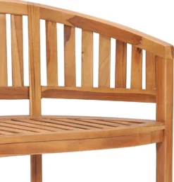 VidaXL Bananenbank 120 Cm Massivholz Teak -Stil Beet Verkaufsgeschäft f1af69f652e395e52611d9ea6e26e1bf