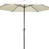 Garden Pleasure Sonnenschirm Ø 300 Gartenschirm Kurbelschirm Sonnenschutz Creme