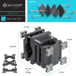 KESSER® Premium Sonnenschirmhalter Universal Balkongeländer - Schirmständer Für Eckige Und Runde Schirme | Balkon Terrasse Sonnenschirm Halterung Hohe Flexibilität | Starke Klemmkraft, Farbe:Anthrazit / Grau -Stil Beet Verkaufsgeschäft f2255e44ac8071ade35d42240daa2d6b