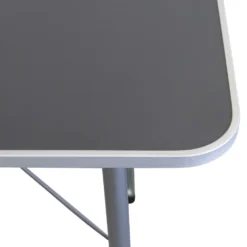 Wohaga Klapptisch "Kampen" 80x60cm Höhenverstellbar 50/70cm Aluminium Grau -Stil Beet Verkaufsgeschäft f2a0cd149c9252d7afc1b959a4949da7