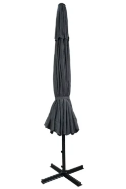 Sonnenschirm Carpi Pro, Gastronomie Marktschirm Mit Volant Ø 5m Polyester/Alu 28kg Anthrazit Ohne Ständer -Stil Beet Verkaufsgeschäft f2a6e6bf662443e8dc6a4600bd579b06