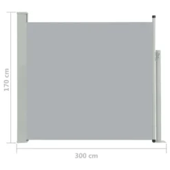 VidaXL Ausziehbare Seitenmarkise 170×300 Cm Grau -Stil Beet Verkaufsgeschäft f2aa7d9c4560a5d8b901170f27ab1a3f