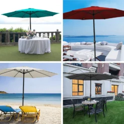 Wolketon 3m-3.5m Sonnenschirm Marktschirm Mit Handkurbel UV40+ Outdoor-Schirm Terrassen Gartenschirm,Grau,3.5m 11 Wolketon 3m-3.5m Sonnenschirm Marktschirm Mit Handkurbel UV40+ Outdoor-Schirm Terrassen Gartenschirm,Grau,3.5m -Stil Beet Verkaufsgeschäft f35df9bc34710dae324f66b1fcf1fa71 2