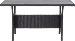 VidaXL Gartentisch Schwarz 120x70x66 Cm Poly Rattan 7 VidaXL Gartentisch Schwarz 120x70x66 Cm Poly Rattan -Stil Beet Verkaufsgeschäft f45f274920baaa413aef084f723ba716