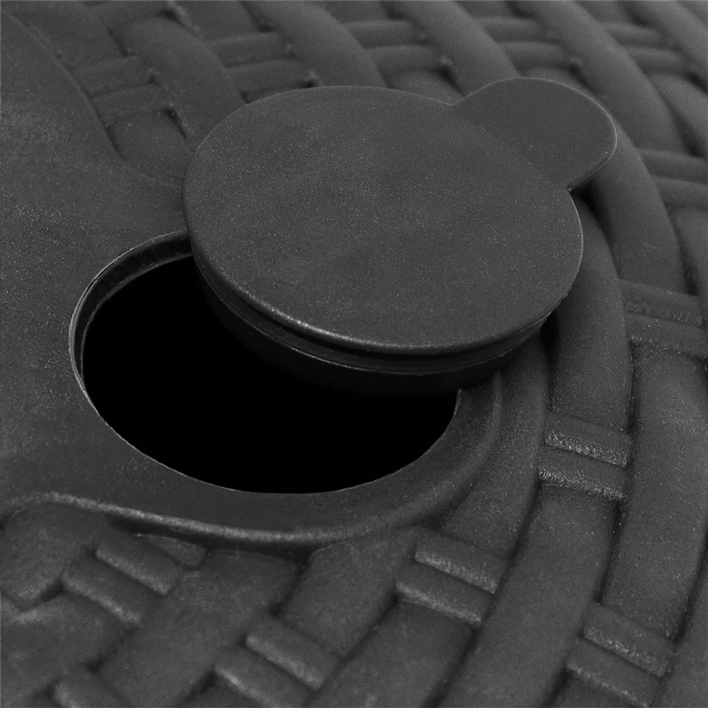 Sonnenschirmständer Sonnenschirmhalter In Rattanoptik Anthrazit 20L 45cm 3 Sonnenschirmständer Sonnenschirmhalter In Rattanoptik Anthrazit 20L 45cm - Image 3