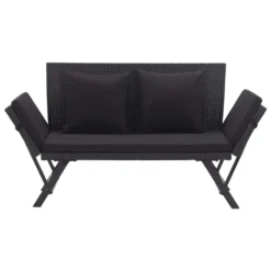 VIDAXL Möbel Gartenbank Mit Auflagen 176 Cm Schwarz Poly Rattan 2023 -Stil Beet Verkaufsgeschäft f5136fba2831aa2303e3f4287b0fa5d5