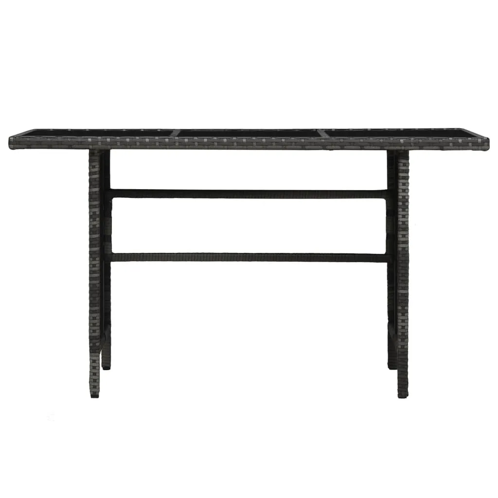 VidaXL 4-tlg. Garten-Sofagarnitur Mit Auflagen Poly Rattan Grau 5 VidaXL 4-tlg. Garten-Sofagarnitur Mit Auflagen Poly Rattan Grau - Image 5