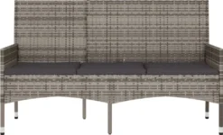 VidaXL Gartenbank 3-Sitzer Mit Kissen Grau Poly Rattan -Stil Beet Verkaufsgeschäft f62d9cd2ec4070766dc8f3134b6c02c4