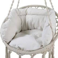 SVITA CARRIE Hängesessel Mit Rahmen Im Boho-Style Zum Aufhängen Mit Kissen Beige -Stil Beet Verkaufsgeschäft f6bdcd5f8b909afe3502bddb7d86d49c
