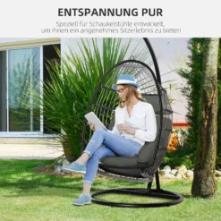Outsunny Hängesessel Kissen Auflage Für Hängekorb Sitzkissen Ersatzkissen Hängeschaukel Rückenkissen Polyester 112 X 79 X 22 Cm -Stil Beet Verkaufsgeschäft f77904b1b38e1a34c73fc5114c727aeb