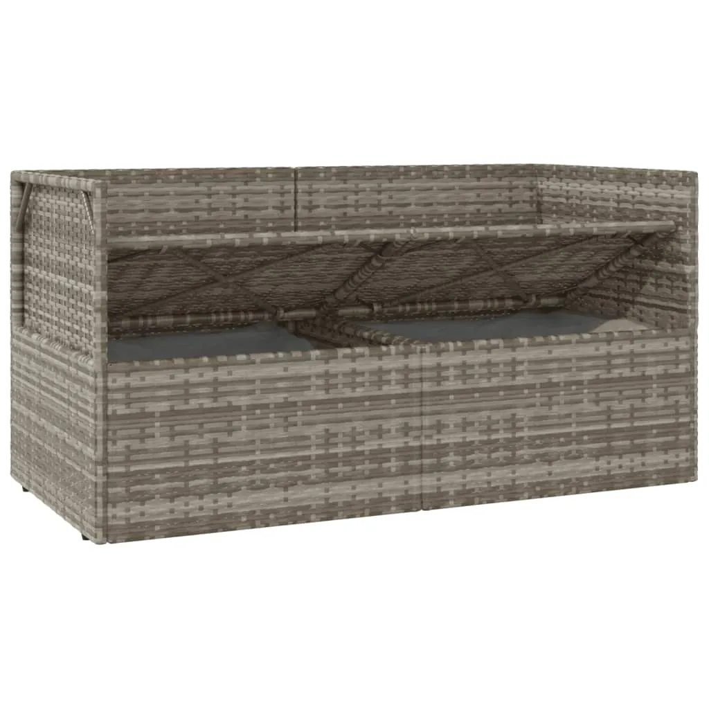 VidaXL Gartensofa 2-Sitzer Mit Kissen Grau Poly Rattan 6 VidaXL Gartensofa 2-Sitzer Mit Kissen Grau Poly Rattan – Bild 6