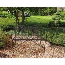 Garden Pleasure Bank Mangan B106xH91xT57 Stahl - Antike Optik Die Zum Verweilen Einlädt -Stil Beet Verkaufsgeschäft f924fb80d28e225683c0c63962be99ad