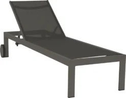 Acamp Rimini Gartenliege Premium Anthrazit 198 X 60 X 35 Cm