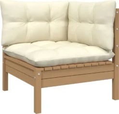VidaXL 5-tlg. Garten-Lounge-Set Mit Kissen Honigbraun Kiefernholz -Stil Beet Verkaufsgeschäft fa3c8d112209c839b2a2b456d569a62c