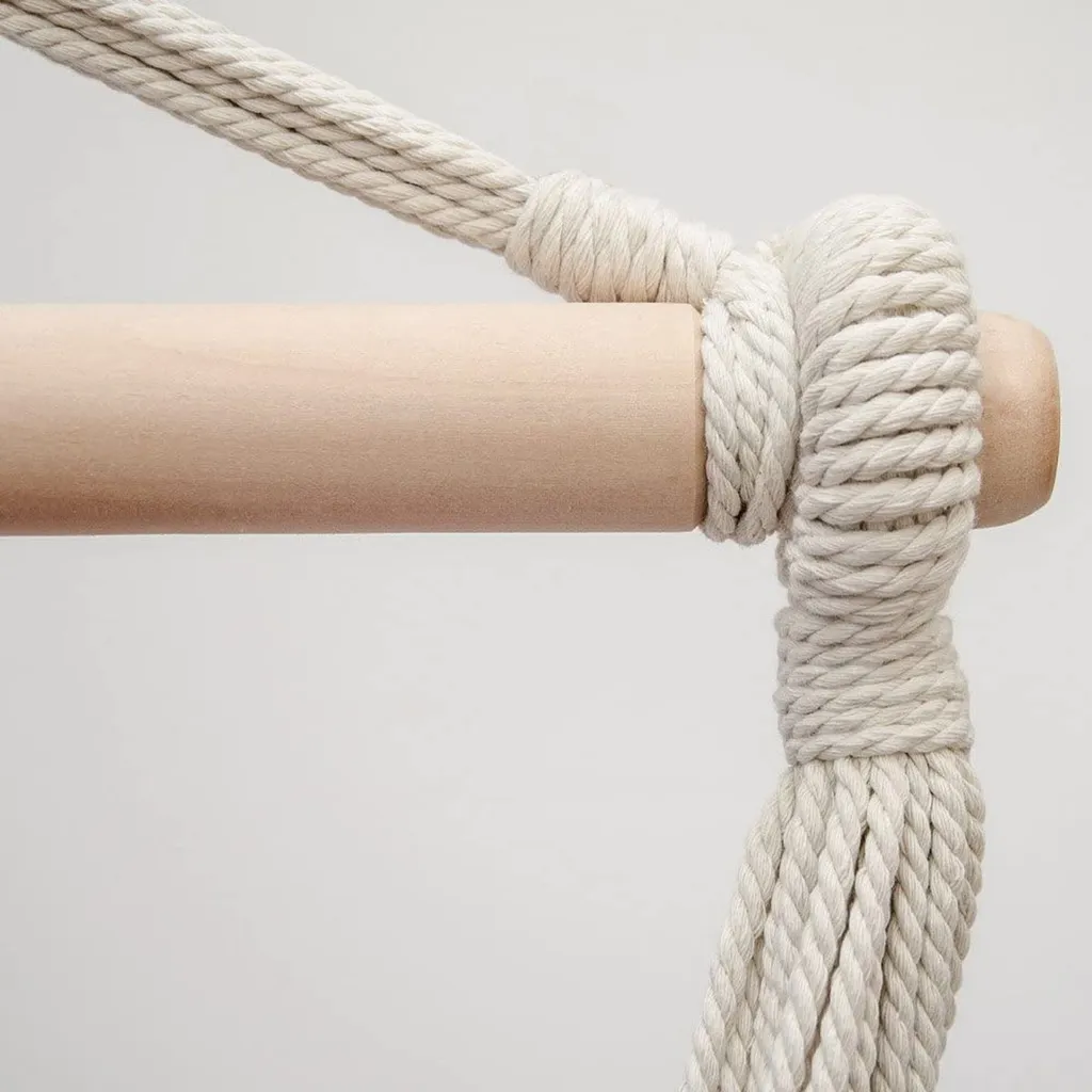 Balkon Hängesessel Mit 2 Kissen Zum Wenden - Outdoor Hängeschaukel Für Garten 5 Balkon Hängesessel Mit 2 Kissen Zum Wenden - Outdoor Hängeschaukel Für Garten - Image 5