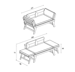 Perfecthomeshop Massives Gartenbankset Aus Holz 2 Stück - Leicht Verstellbare Gartenlounge Mit Kissen Und Polsterung - Ideal Als Gartensofa Oder Gartenliege Für Die Terasse Oder Balkon -Stil Beet Verkaufsgeschäft fb4a85f967e883c5436df7de78dc05cf