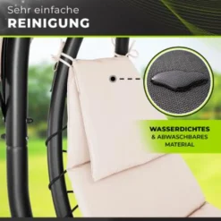 Tillvex Hängeliege Beige Mit Gestell Schwebeliege Schwingliege Gartenliege Sonnenliege Garten -Stil Beet Verkaufsgeschäft fc23a72a4da7da3d73c8de45050d08aa