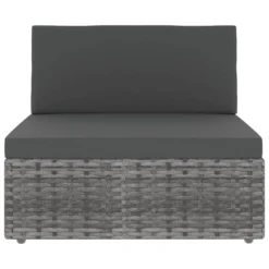 VidaXL Modulares 3-Sitzer-Sofa Poly Rattan Grau -Stil Beet Verkaufsgeschäft fdf250b4a35ecbb02cf97a7dbd4fa344