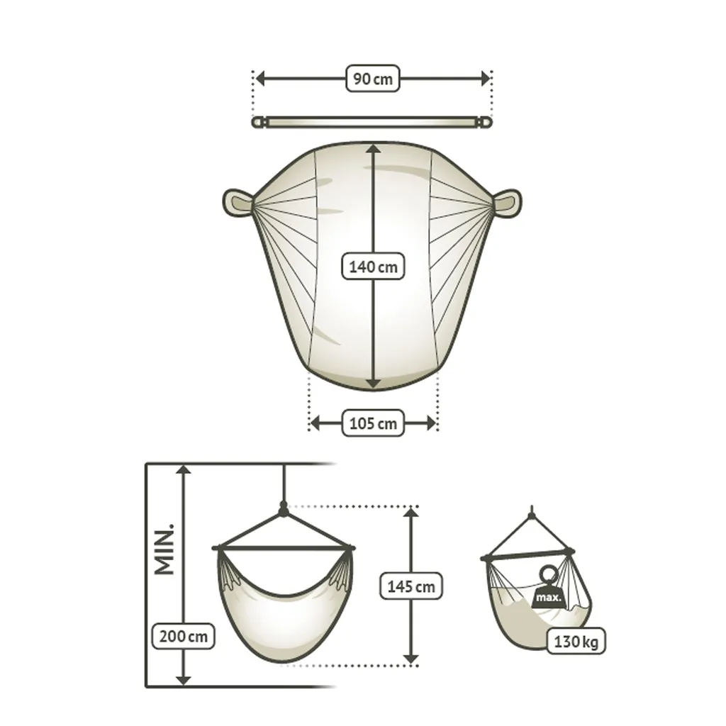 La Siesta Habana Latte Hängesessel Basic 14 La Siesta Habana Latte Hängesessel Basic - Image 14