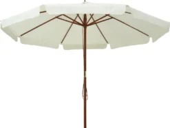 VidaXL Sonnenschirm Mit Holzmast 330 Cm Sandweiß -Stil Beet Verkaufsgeschäft fe4144e53149b120e040ce0ef3de95ac