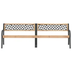 VidaXL Doppel-Gartenbank 238 Cm Massivholz Spießtanne -Stil Beet Verkaufsgeschäft fede078d18727e056294f04244babd32