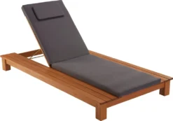 Merxx Gartenliege Viana Verstellbar Eukalyptus Natur, Grau 200 Cm X 105 Cm X 25 Cm -Stil Beet Verkaufsgeschäft ff96d6f470746723b8eb6d41372bd35a