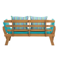 Greemotion Multifunktionsbank Tobago Aus Akazie - Natur, Blau -Stil Beet Verkaufsgeschäft ffc5a32c8b0ce5e79fc13737490200a5